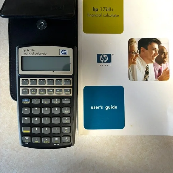 HP 17bII+ Financial Calculator with Case & User Guide - Picture 3 of 9